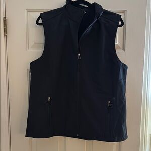 Port Authority Black Vest with Stand-Up Collar